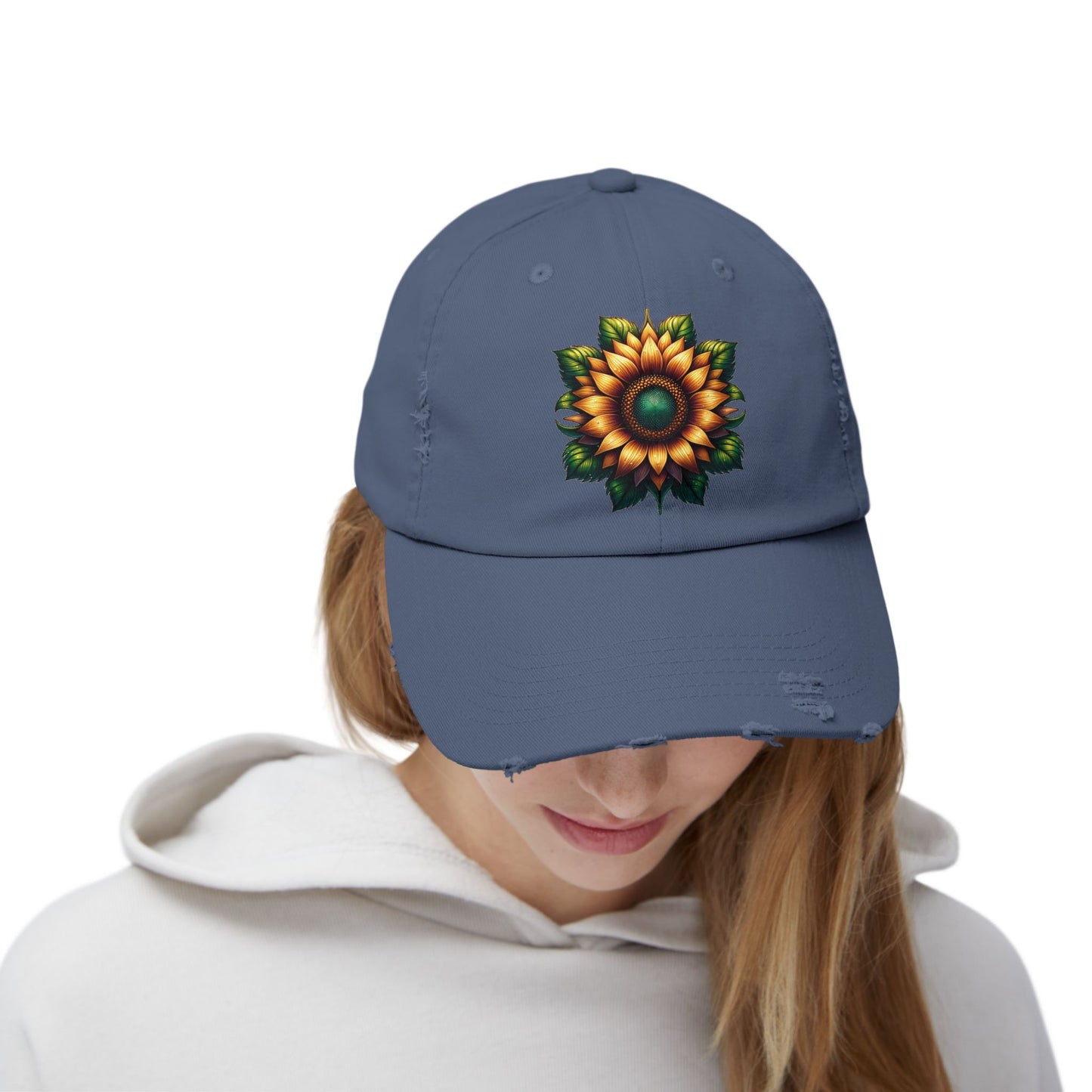 Sunflower Distressed Cap