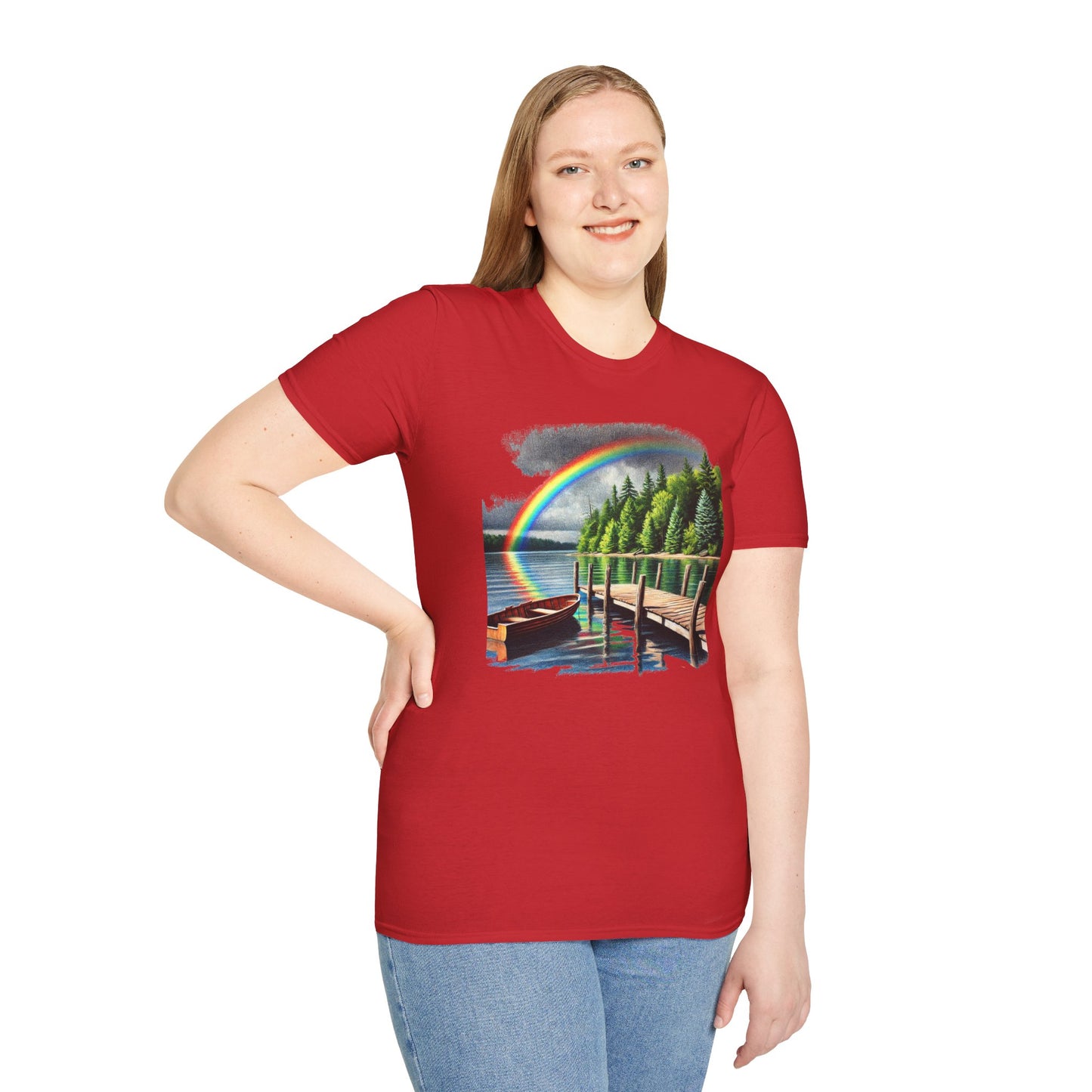 Lakeside Rainbow - Unisex Softstyle T-Shirt