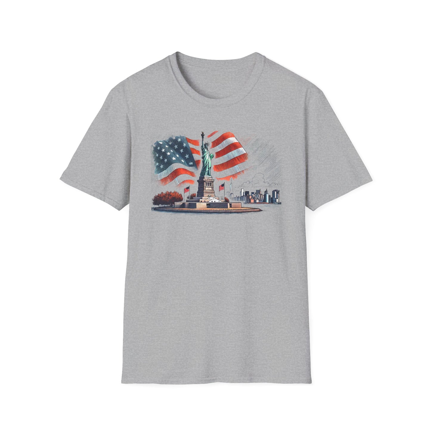 Land of the Free - Unisex Softstyle T-Shirt