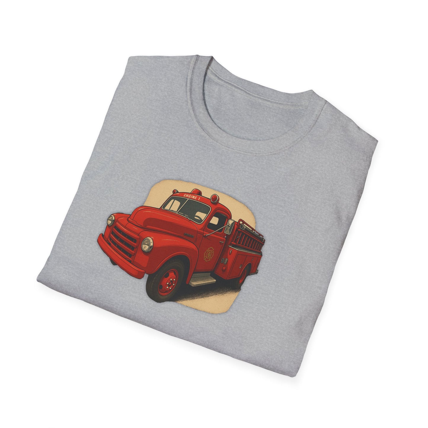 Vintage Fire Truck T-Shirt Perfect for Road Trips, and Everyday Wear