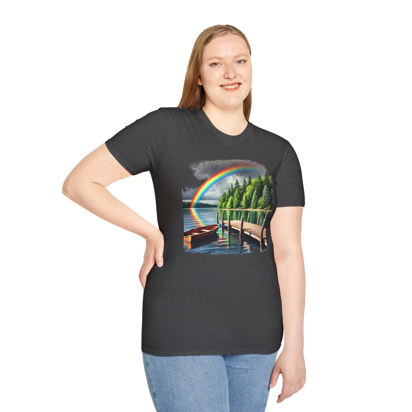 Lakeside Rainbow - Unisex Softstyle T-Shirt