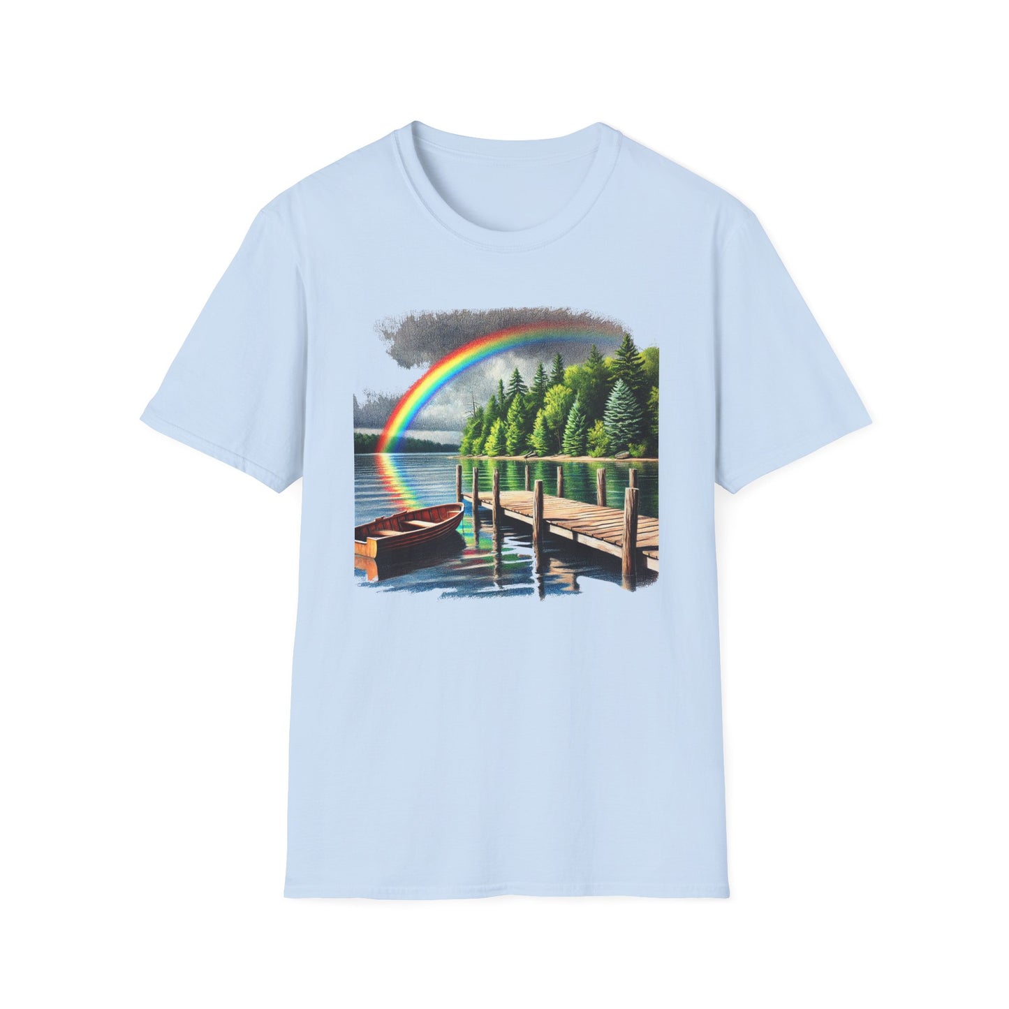 Lakeside Rainbow - Unisex Softstyle T-Shirt