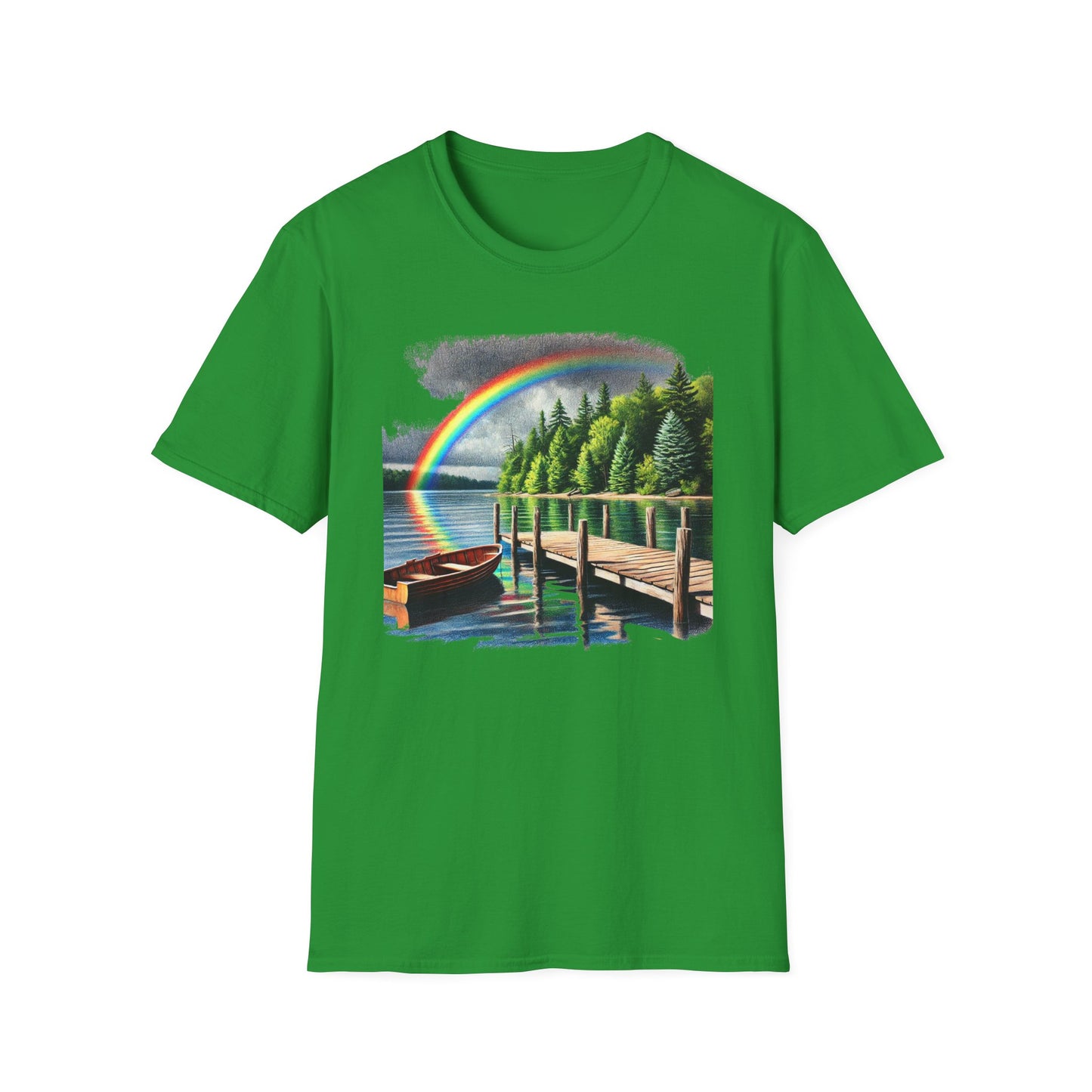 Lakeside Rainbow - Unisex Softstyle T-Shirt