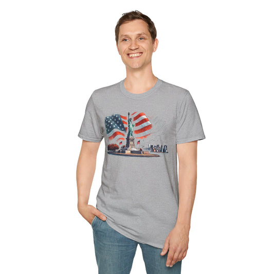 Land of the Free - Unisex Softstyle T-Shirt