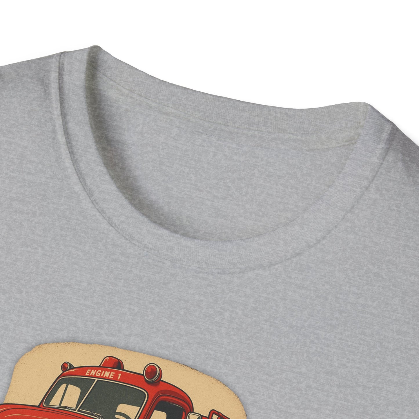 Vintage Fire Truck T-Shirt Perfect for Road Trips, and Everyday Wear
