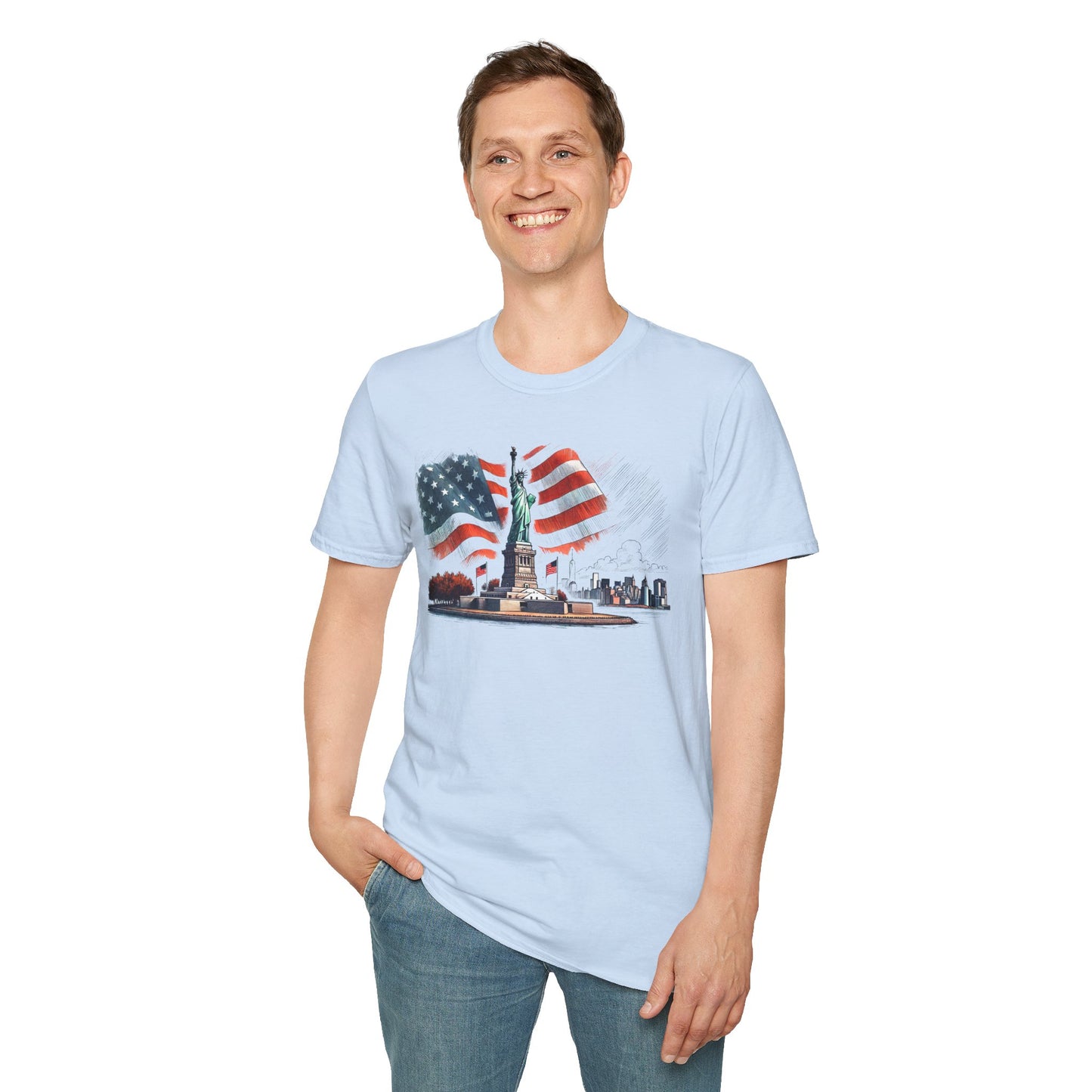 Land of the Free - Unisex Softstyle T-Shirt