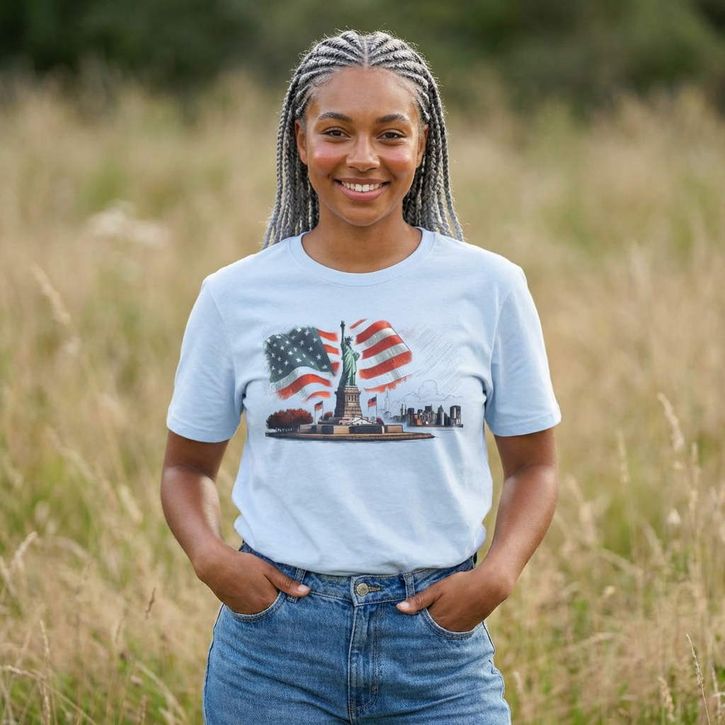 Land of the Free - Unisex Softstyle T-Shirt