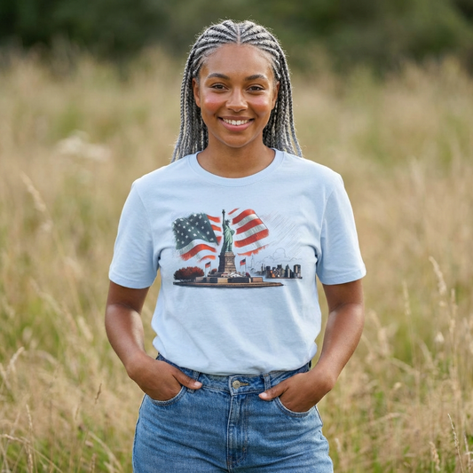 Land of the Free - Unisex Softstyle T-Shirt