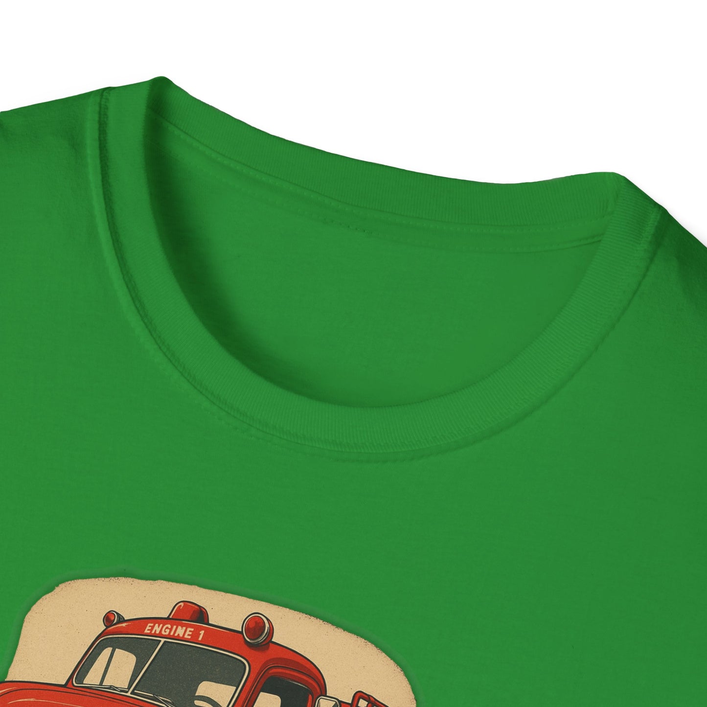 Vintage Fire Truck T-Shirt Perfect for Road Trips, and Everyday Wear