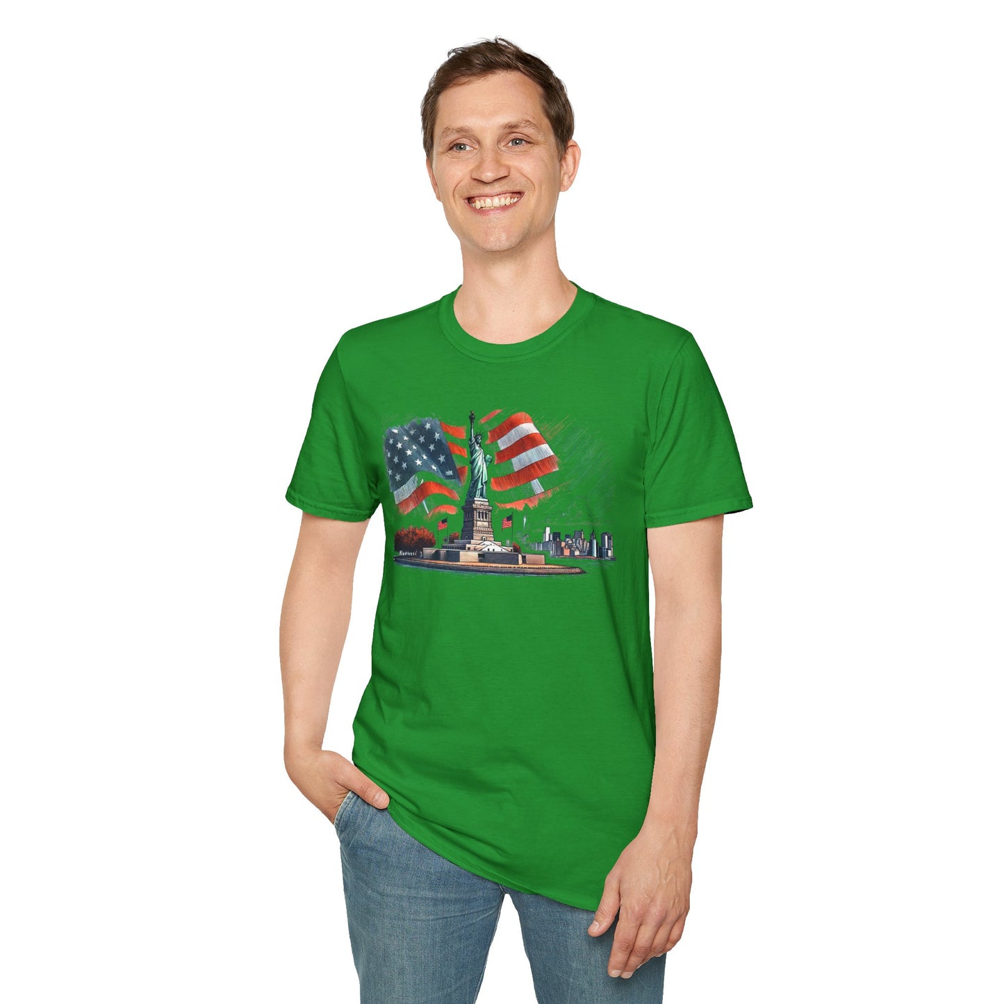 Land of the Free - Unisex Softstyle T-Shirt