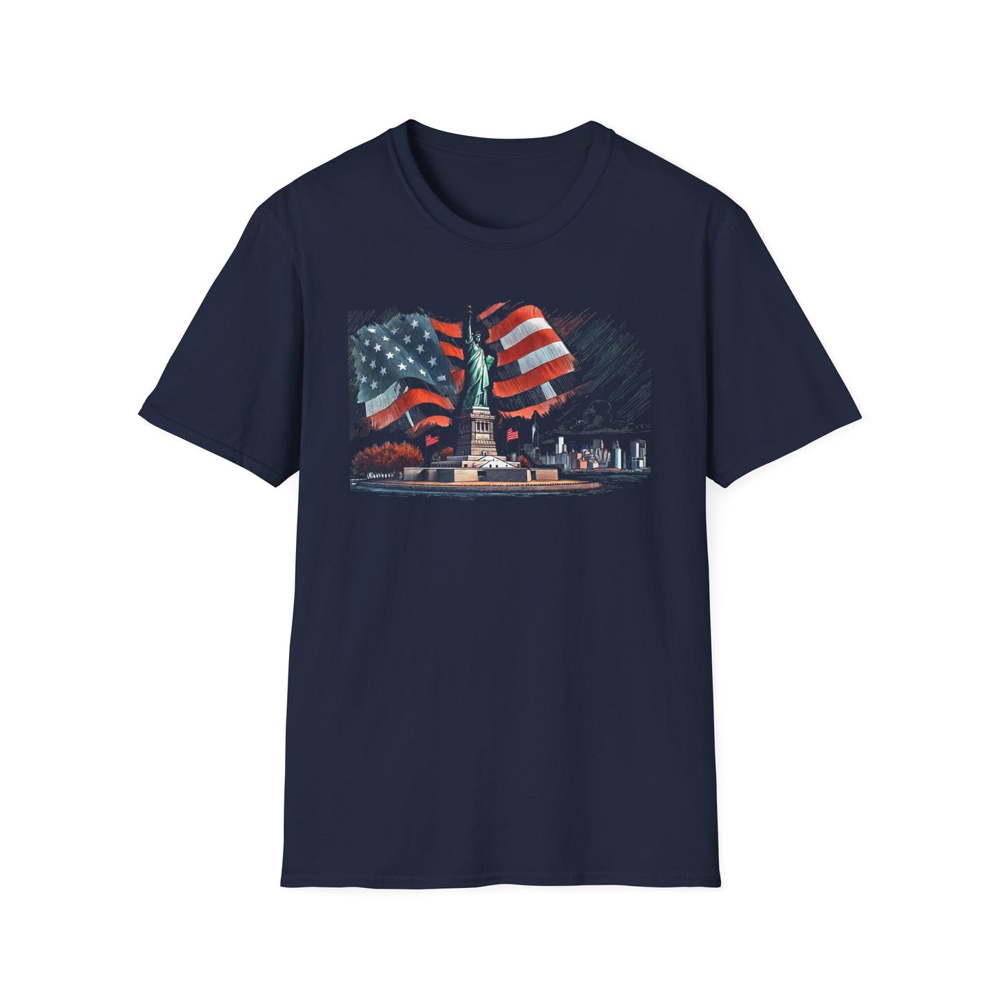 Land of the Free - Unisex Softstyle T-Shirt