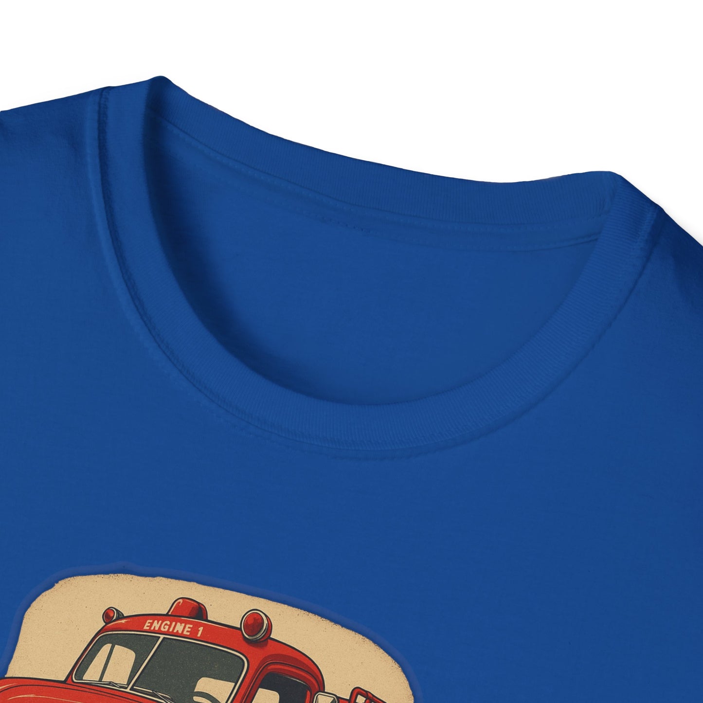Vintage Fire Truck T-Shirt Perfect for Road Trips, and Everyday Wear