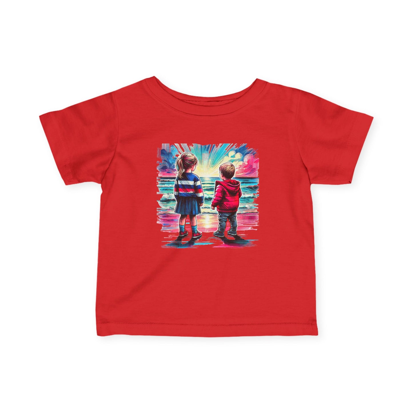 A Day at the Beach - Infant Fine Jersey Tee