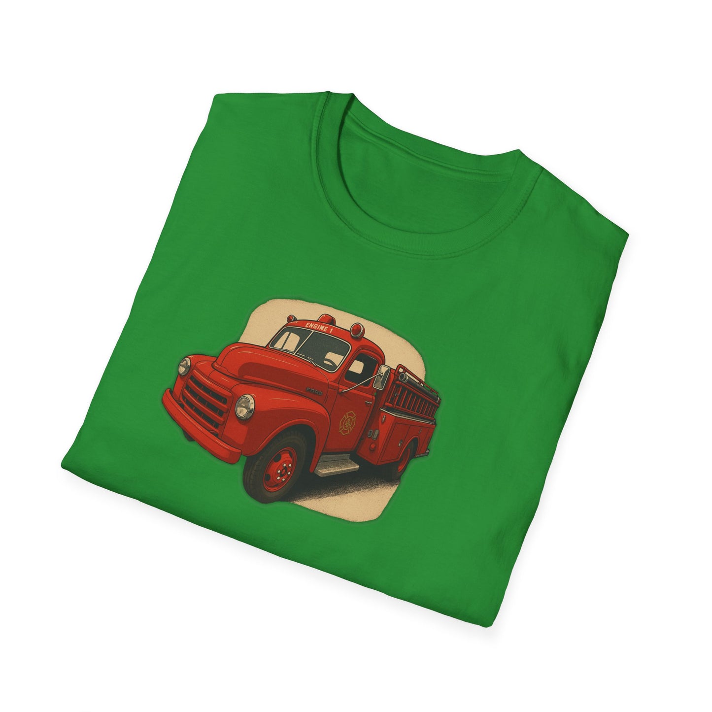 Vintage Fire Truck T-Shirt Perfect for Road Trips, and Everyday Wear