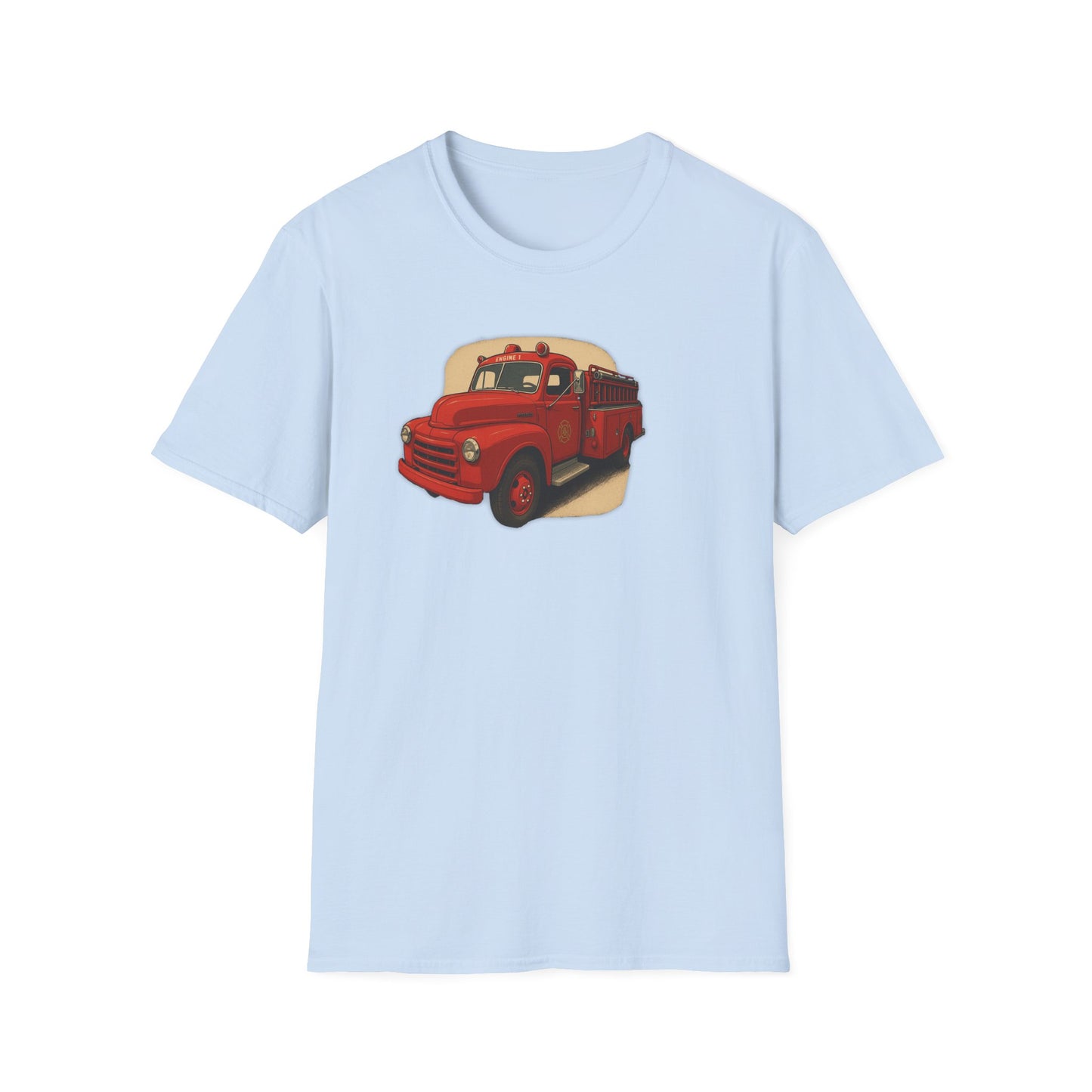 Vintage Fire Truck T-Shirt Perfect for Road Trips, and Everyday Wear