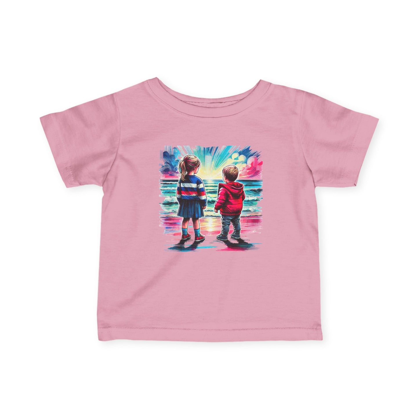A Day at the Beach - Infant Fine Jersey Tee