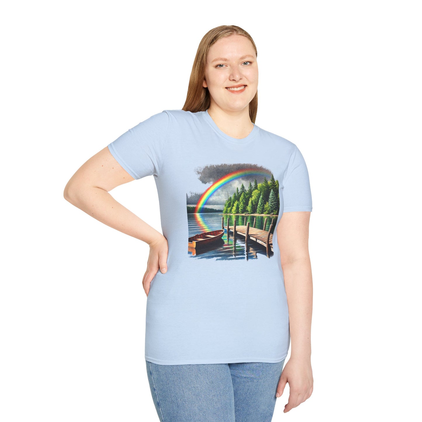 Lakeside Rainbow - Unisex Softstyle T-Shirt