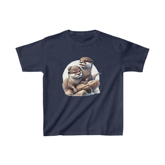 Playful Otter Pals Children - Kids Heavy Cotton™ Tee