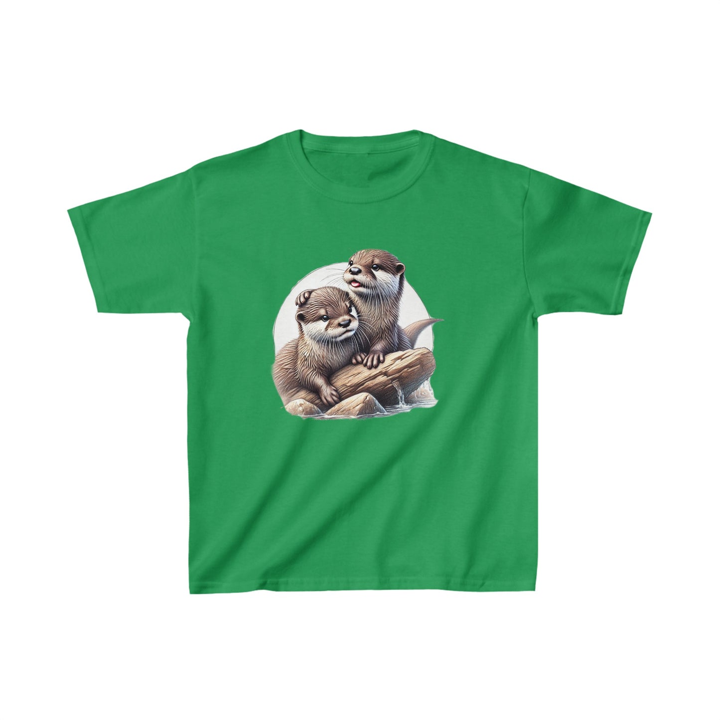 Playful Otter Pals Children - Kids Heavy Cotton™ Tee
