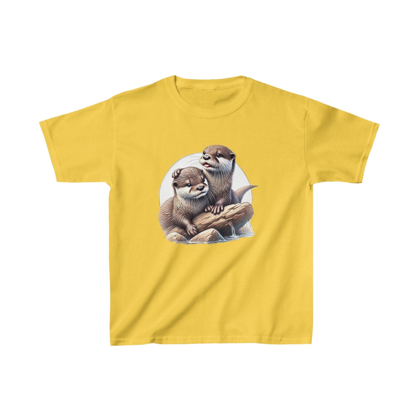 Playful Otter Pals Children - Kids Heavy Cotton™ Tee