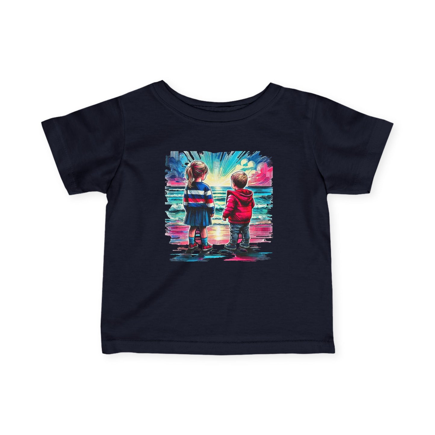 A Day at the Beach - Infant Fine Jersey Tee