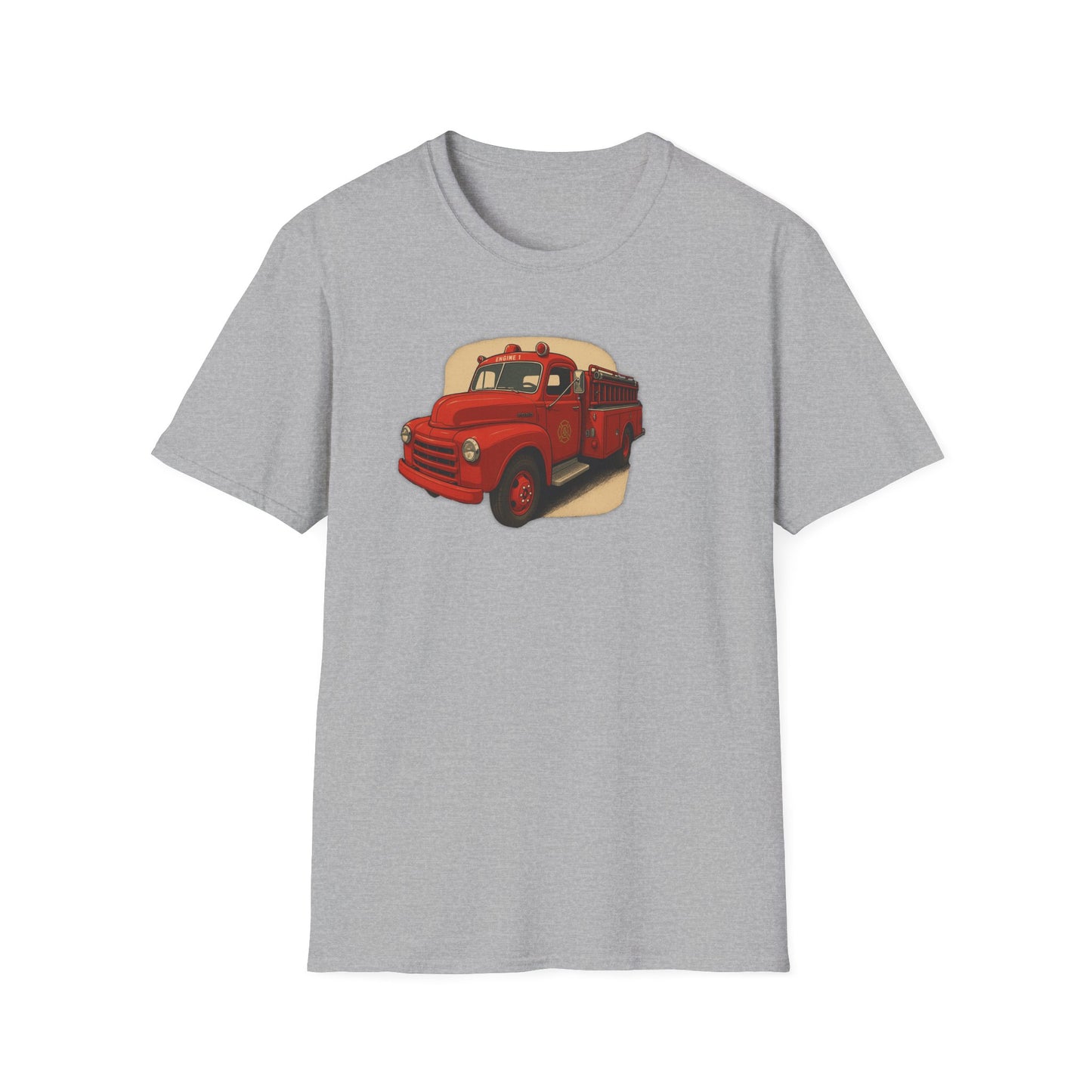 Vintage Fire Truck T-Shirt Perfect for Road Trips, and Everyday Wear