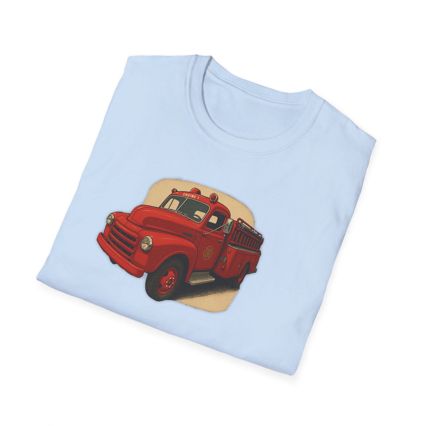 Vintage Fire Truck T-Shirt Perfect for Road Trips, and Everyday Wear