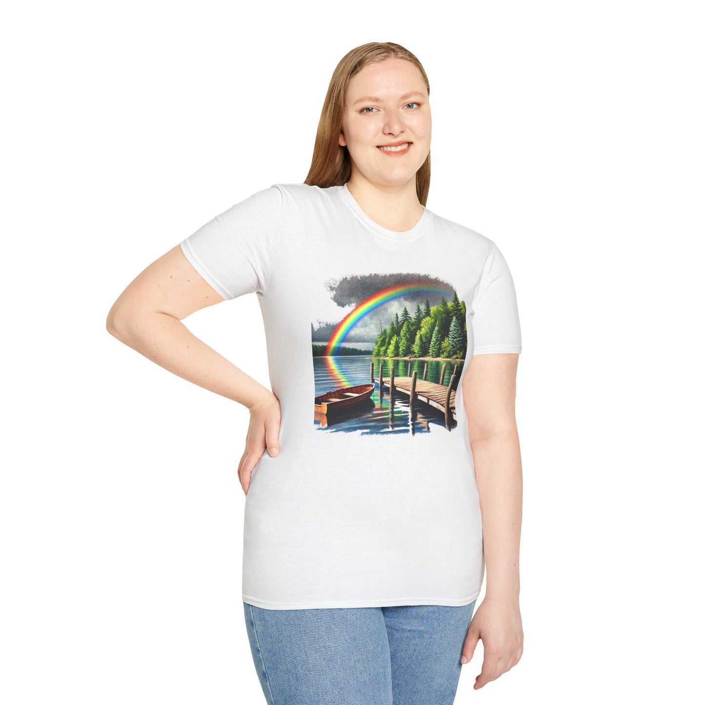 Lakeside Rainbow - Unisex Softstyle T-Shirt