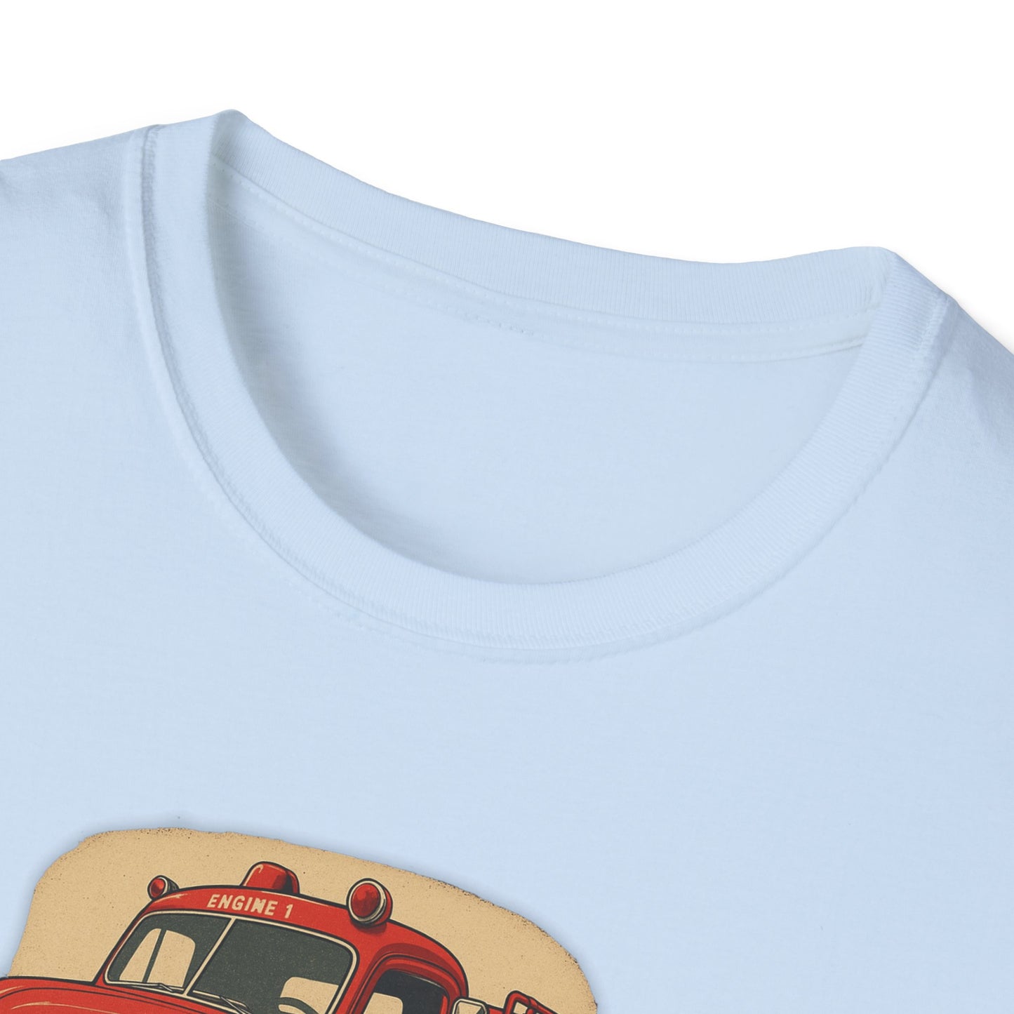 Vintage Fire Truck T-Shirt Perfect for Road Trips, and Everyday Wear